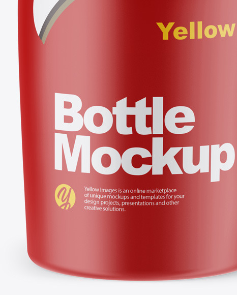 Matte Bottle Mockup PSD #1
