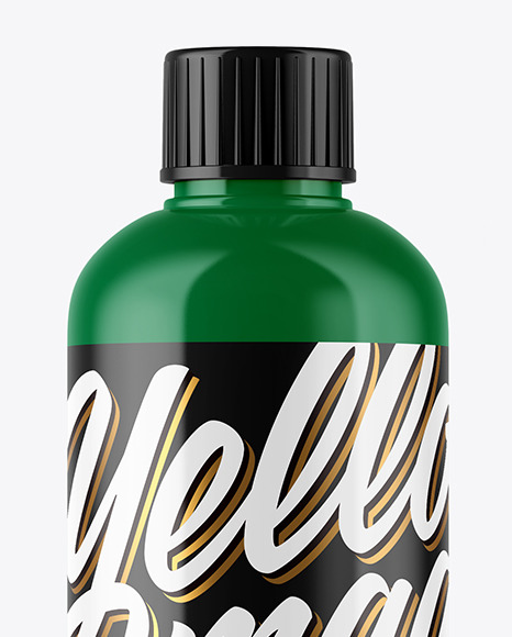 Glossy Plastic Bottle Mockup PSD #2