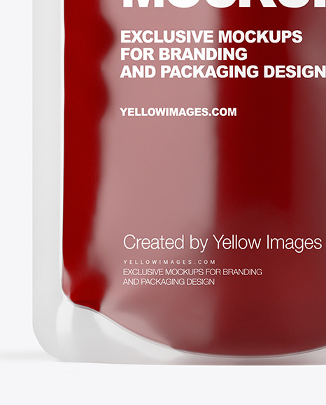 Download Doy Pack With Jam Mockup In Pouch Mockups On Yellow Images Object Mockups Yellowimages Mockups