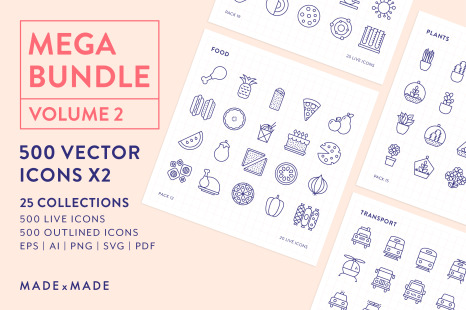 Line Icons – Mega Bundle Vol 2
