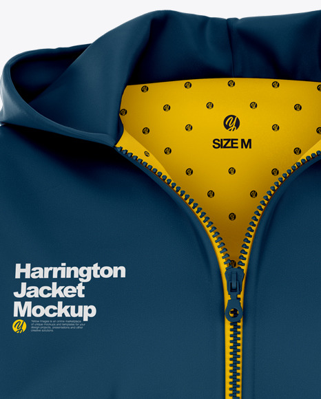 Download Get Harrington Hooded Jacket Front View Images ...