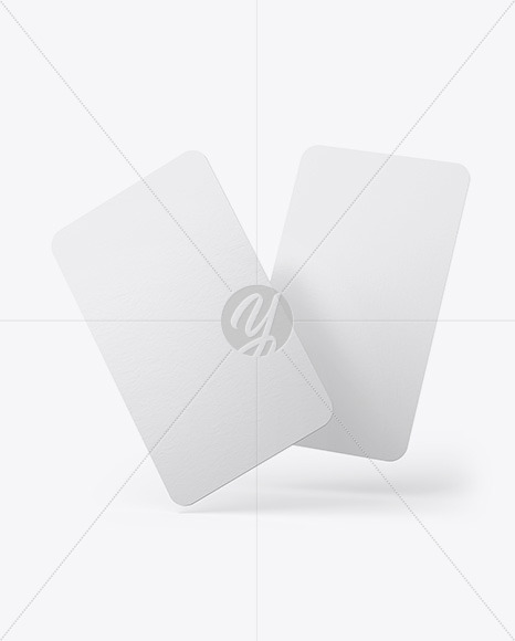 Paper Business Cards Mockup PSD #3