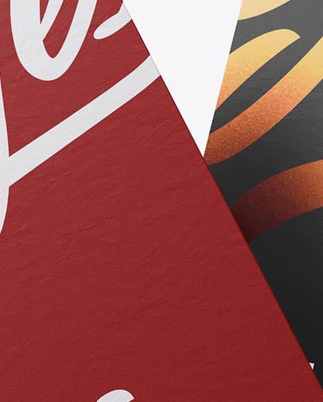 Paper Business Cards Mockup PSD #6