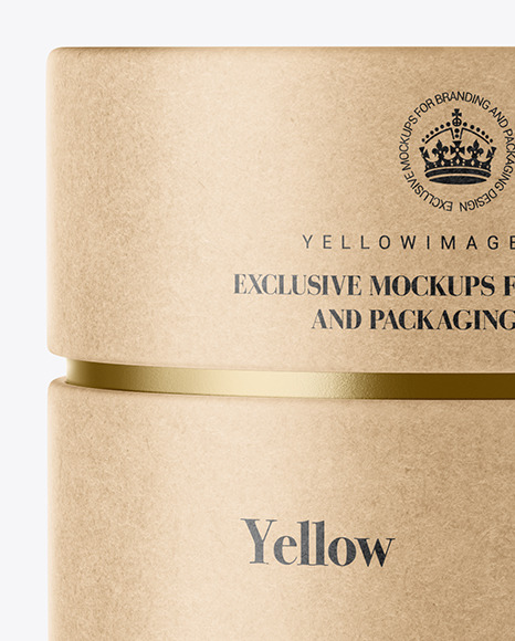 Download Kraft Paper Tube Mockup In Tube Mockups On Yellow Images Object Mockups Yellowimages Mockups