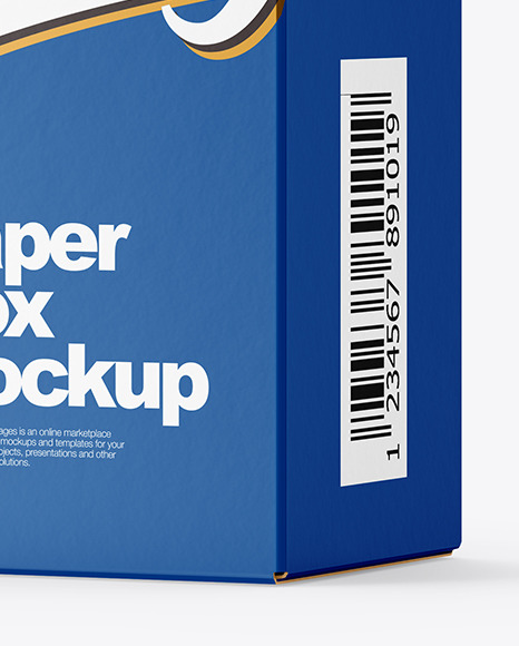 Paper Box Mockup In Box Mockups On Yellow Images Object Mockups