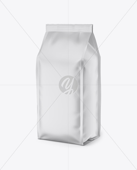 Matte Food Bag Mockup In Bag Sack Mockups On Yellow Images Object Mockups