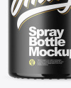Amber Spray Bottle Mockup