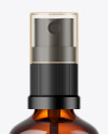 Amber Spray Bottle Mockup