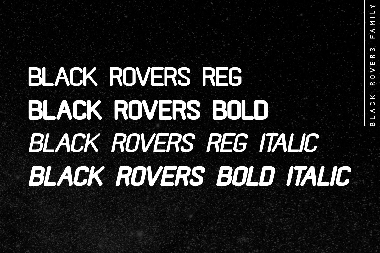 Black rover text