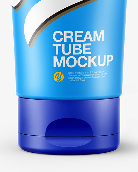 Matte Plastic Cosmetic Tube Mockup In Tube Mockups On Yellow Images Object Mockups