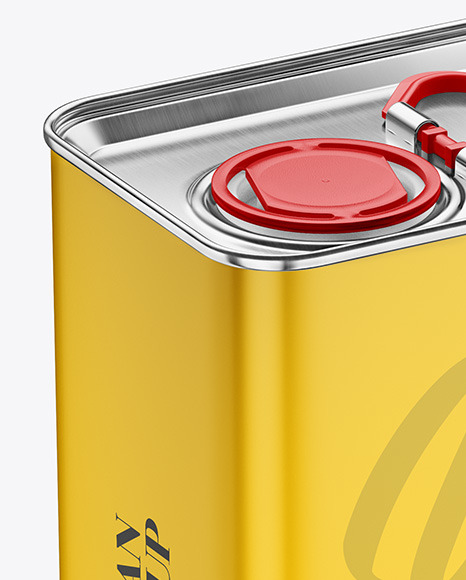 Download Oil Tin Can Mockup in Can Mockups on Yellow Images Object Mockups