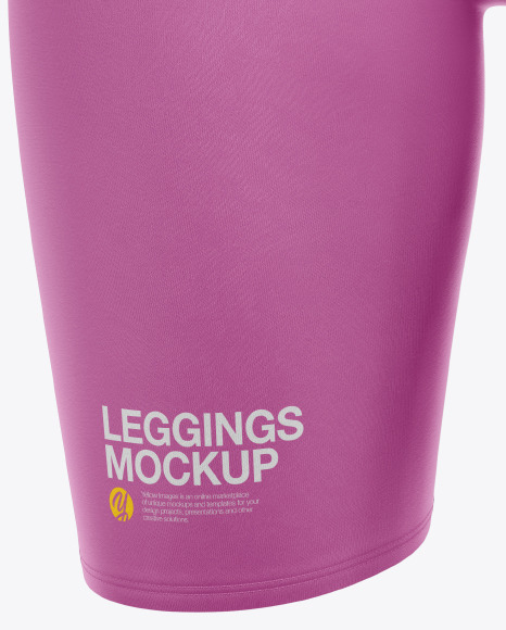 Women S Leggings Mockup In Apparel Mockups On Yellow Images Object Mockups