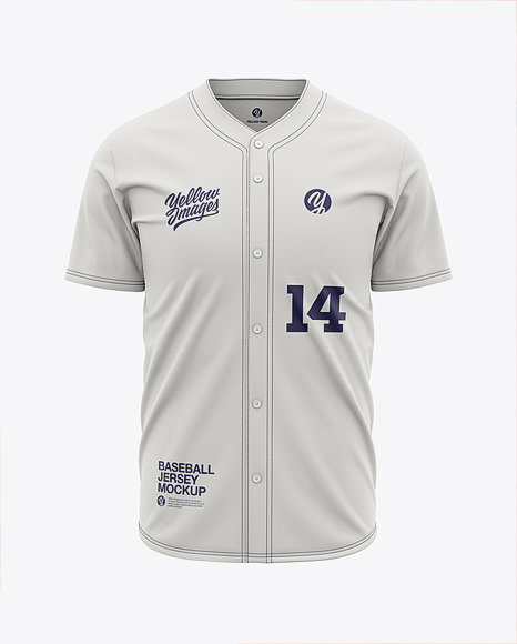 Download Men's Baseball Jersey Mockup - Front View in Apparel ...