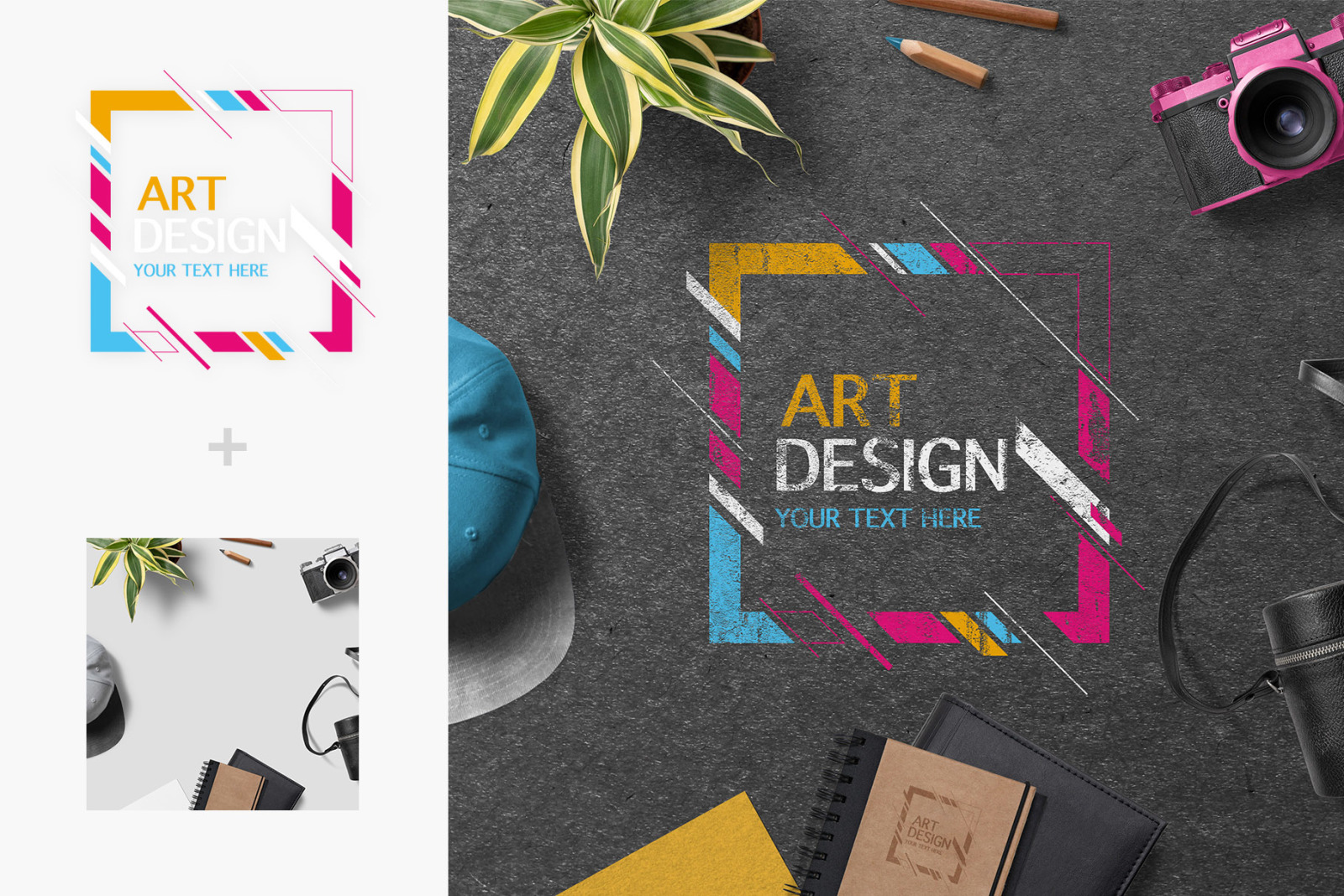 Download All In One Logo Mockup Creator In Stationery Mockups On Yellow Images Creative Store