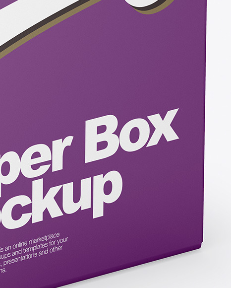 Paper Box Mockup PSD #1