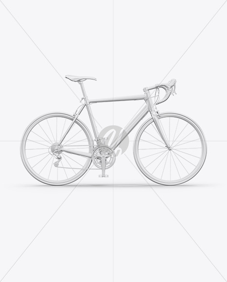 Download Road Bicycle Mockup Left Side View In Vehicle Mockups On Yellow Images Object Mockups PSD Mockup Templates