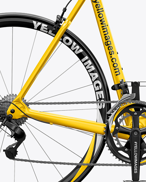 Download Road Universal Bicycle Mockup Right Side View In Vehicle Mockups On Yellow Images Object Mockups Yellowimages Mockups