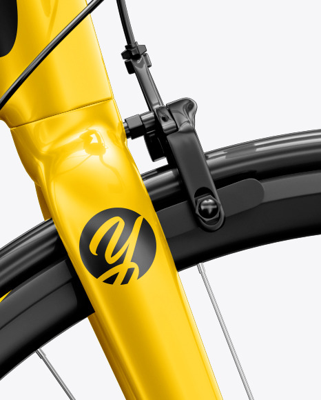 Download Road Universal Bicycle Mockup Right Side View In Vehicle Mockups On Yellow Images Object Mockups PSD Mockup Templates