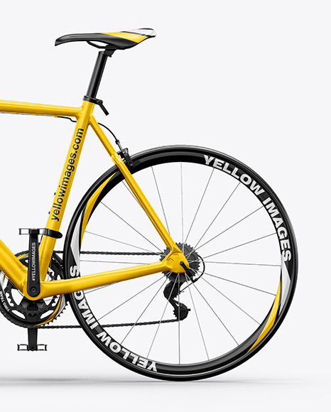 Download Road Universal Bicycle Mockup Left Side View In Vehicle Mockups On Yellow Images Object Mockups PSD Mockup Templates