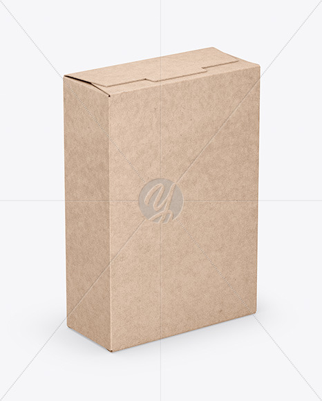 Download Kraft Box Mockup In Box Mockups On Yellow Images Object Mockups