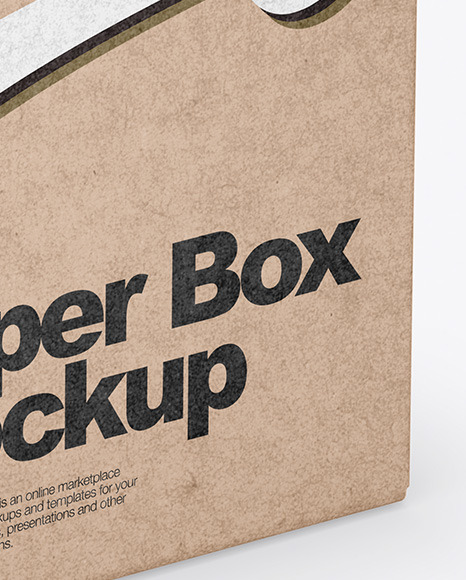 Kraft Box Mockup PSD #1