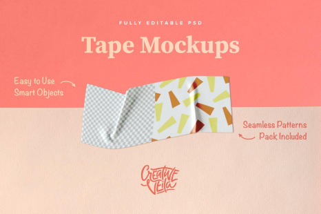 Download Washi Tape Psd Mockups In Product Mockups On Yellow Images Creative Store PSD Mockup Templates