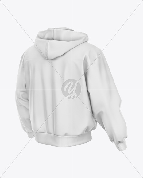 Harrington Hooded Jacket Mockup Half Side View In Apparel Mockups On Yellow Images Object Mockups