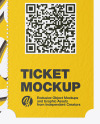 Paper Ticket Mockup