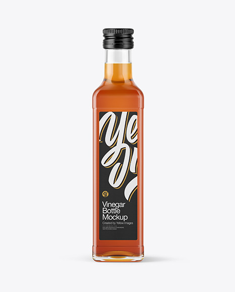 Vinegar Bottle Mockup PSD #2