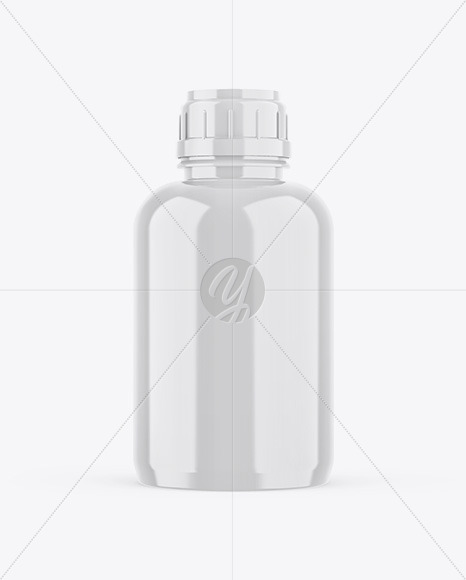 Glossy Bottle Mockup