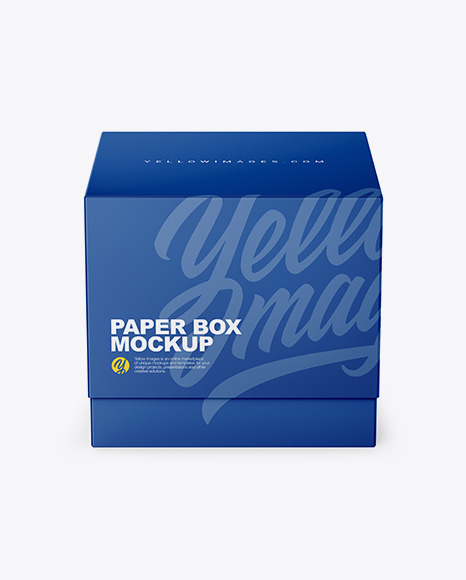 Download Square Cardboard Box Mockup Yellowimages