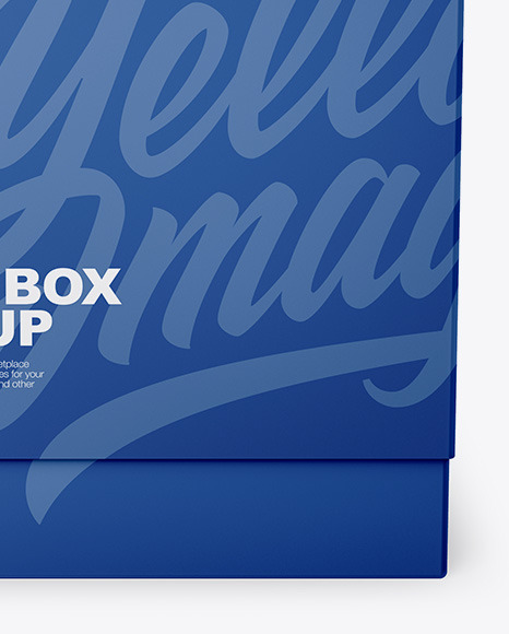 Download Square Matte Box Mockup Front View In Box Mockups On Yellow Images Object Mockups