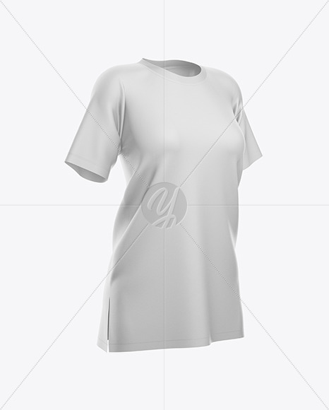 Download Women S Baggy T Shirt Mockup In Free Mockups On Yellow Images Object Mockups