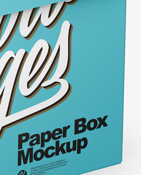 Paper Box Mockup PSD #1