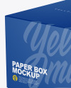 Download Square Matte Box Mockup Half Side View In Box Mockups On Yellow Images Object Mockups