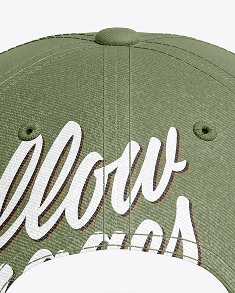 Download Snapback Cap Mockup in Apparel Mockups on Yellow Images ...