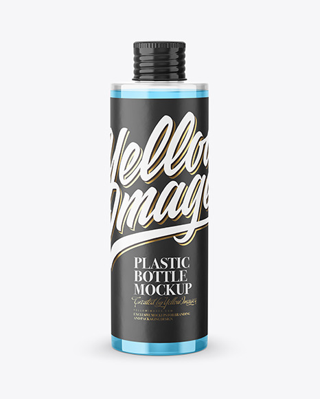 Clear Plastic Bottle Mockup PSD #2