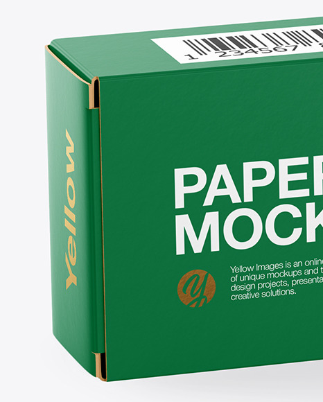 Download Paper Box With Spaghetti Mockup In Box Mockups On Yellow Images Object Mockups