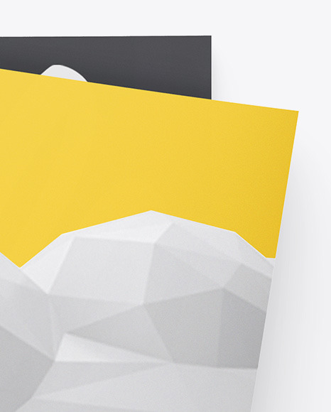 Two A4 Papers Mockup PSD #1