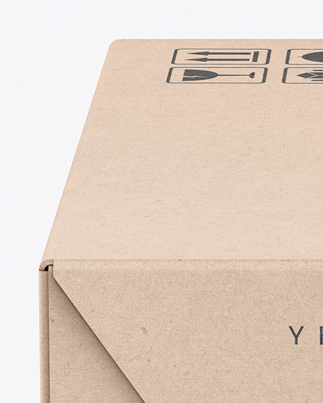 Kraft Box Mockup PSD #2