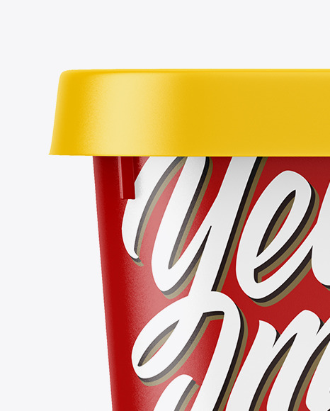 Matte Plastic Container Mockup PSD #2