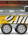 Opened Food Trailer Mockup - Side View