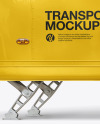 Opened Food Trailer Mockup - Side View