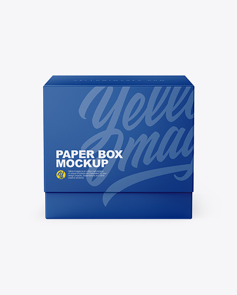 Download Square Matte Box Mockup Front View In Free Mockups On Yellow Images Object Mockups