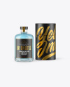 Gin Bottle w/ Paper Tube Mockup