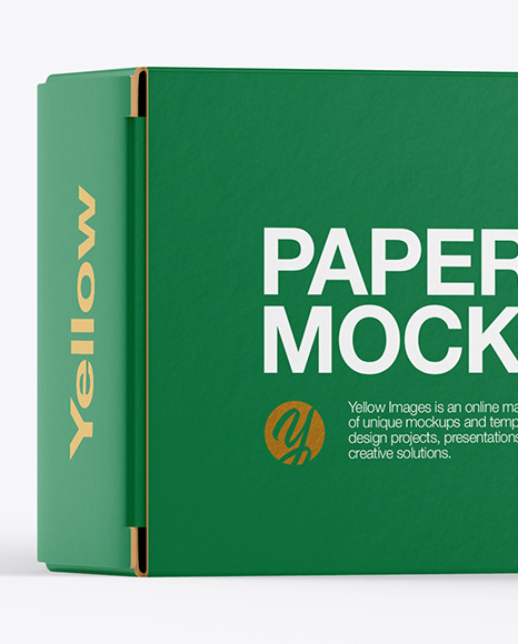 Download Paper Box With Spaghetti Mockup In Box Mockups On Yellow Images Object Mockups Yellowimages Mockups