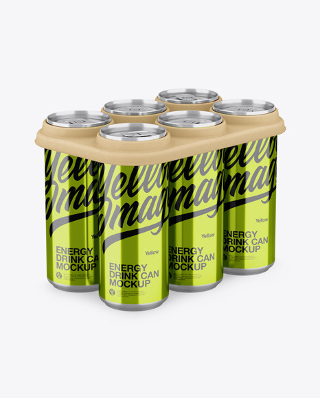 Download 6 Metallic Cans Pack Psd Mockup Yellowimages