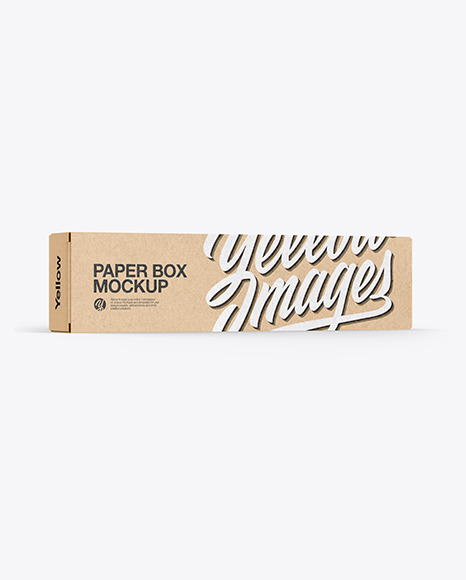 Kraft Paper Box with Spaghetti Mockup PSD #2