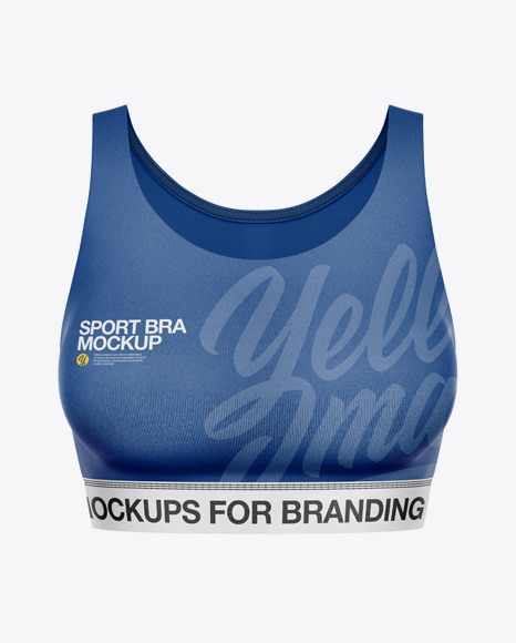 Download Sport Bra Mockup In Apparel Mockups On Yellow Images Object Mockups