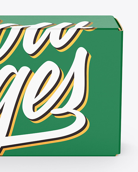 Paper Box with Spaghetti Mockup PSD #7